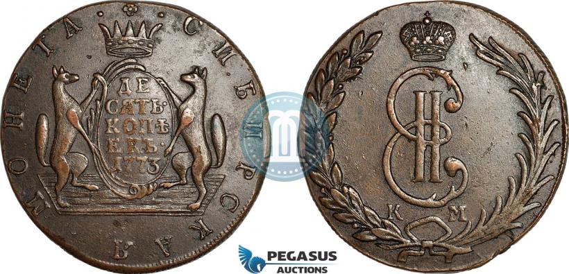 Picture 10 kopecks 1773 year КМ 