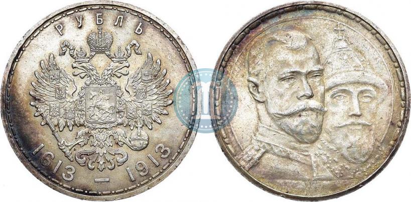 Picture 1 rouble 1913 year (ВС) "In commemoration of tercentenary of Romanov's dynasty"