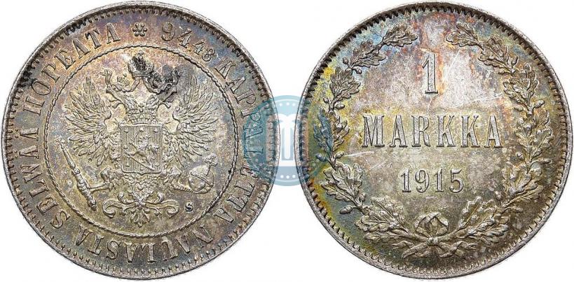 Picture 1 markka 1915 year S 