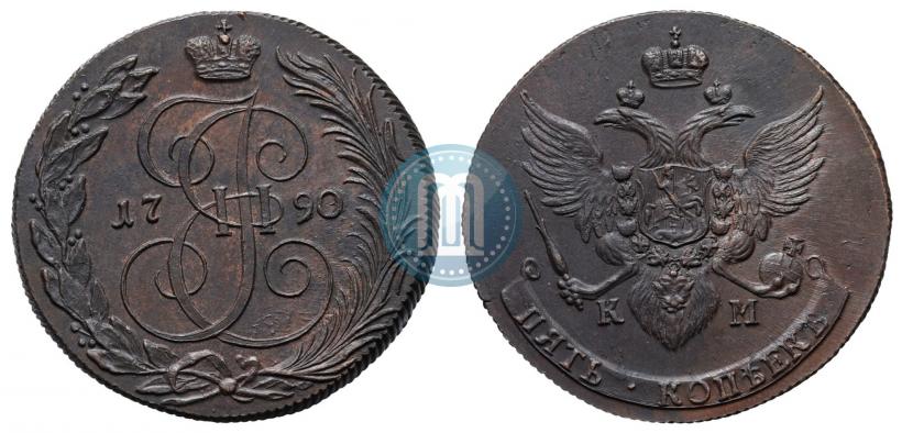 Picture 5 kopecks 1790 year КМ 