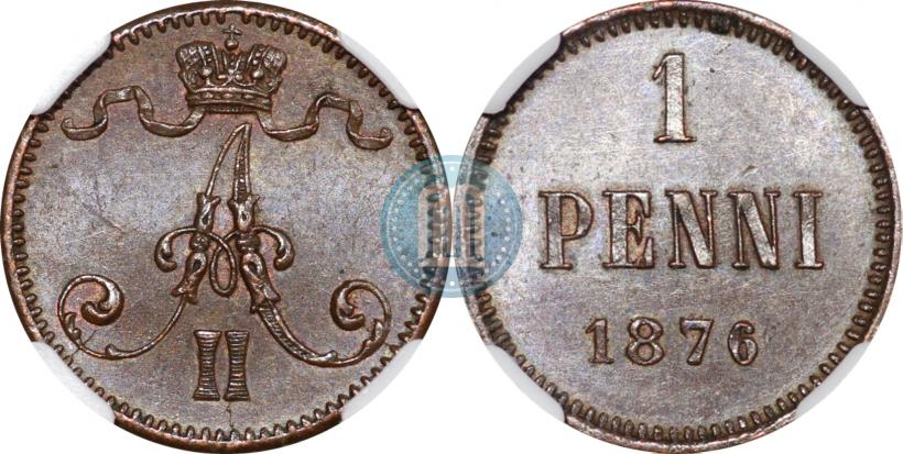 Picture 1 penni 1876 year  