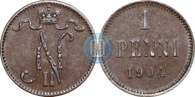 Фото 1 пенни 1904 года  