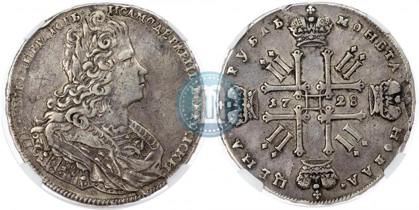 Picture 1 rouble 1728 year  "Type of 1727"