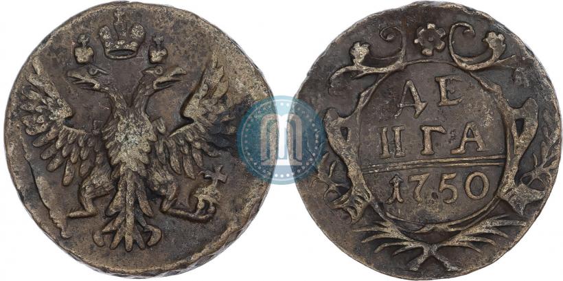 Фото Денга 1750 года  