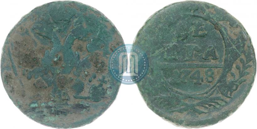 Фото Денга 1748 года  