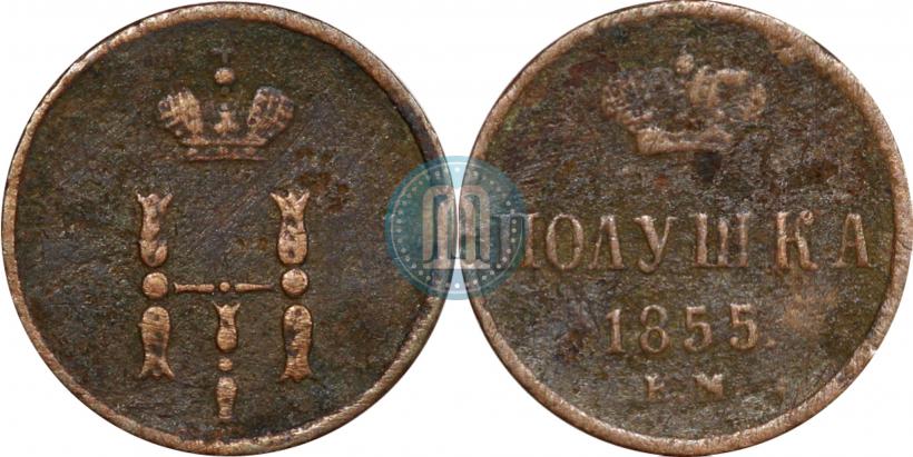 Фото Полушка 1855 года ЕМ 