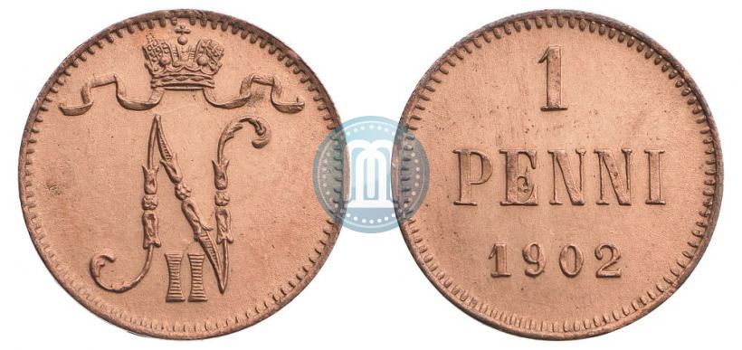 Фото 1 пенни 1902 года  