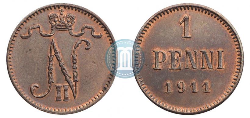 Picture 1 penni 1911 year  