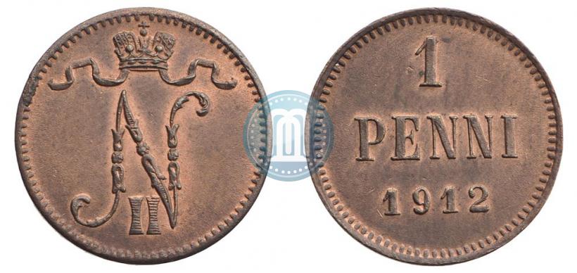 Фото 1 пенни 1912 года  