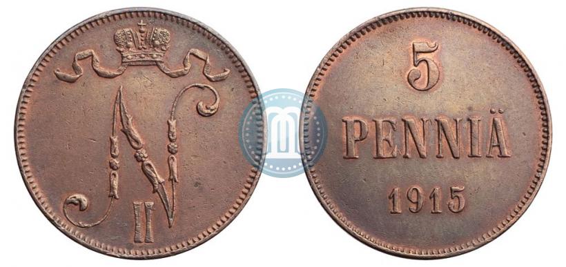 Фото 5 пенни 1915 года  