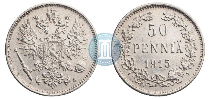 Picture 25 pennia 1915 year S 