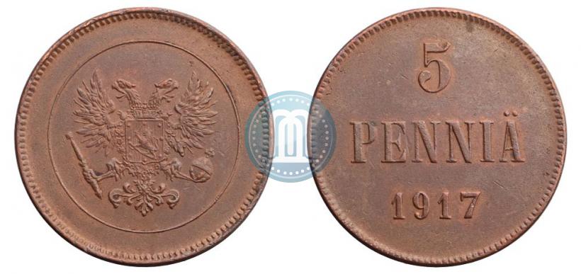 Фото 5 пенни 1917 года  