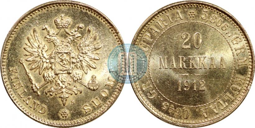 Picture 20 markkaa 1912 year S 