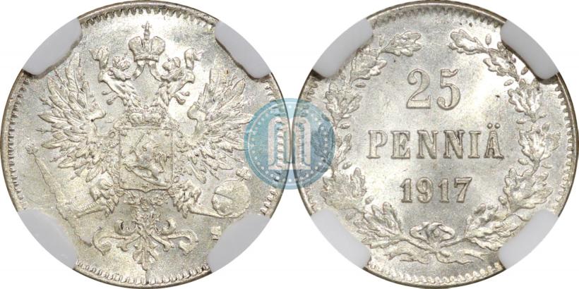 Фото 25 пенни 1917 года S 