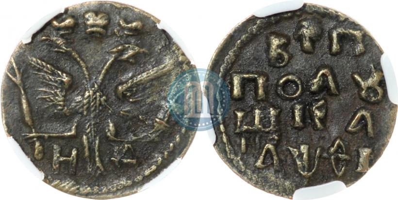 Фото Полушка 1719 года НД 