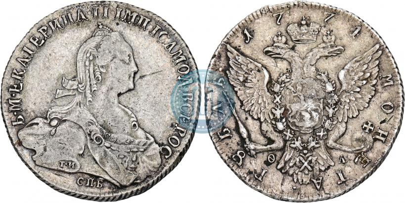 Фото 1 рубль 1774 года СПБ-ФЛ 