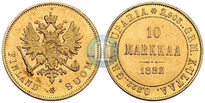 Фото 10 марок 1882 года S 