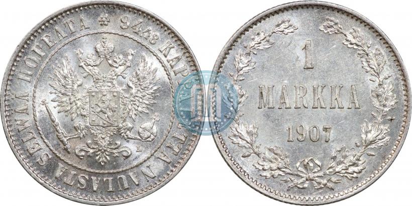 Picture 1 markka 1907 year L 
