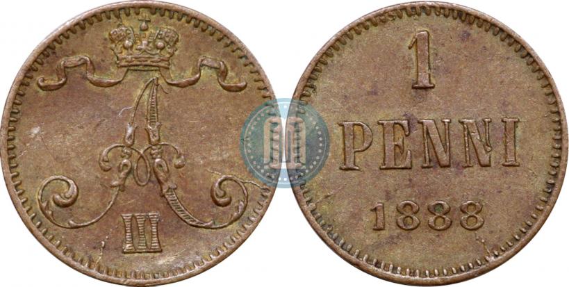 Picture 1 penni 1888 year  