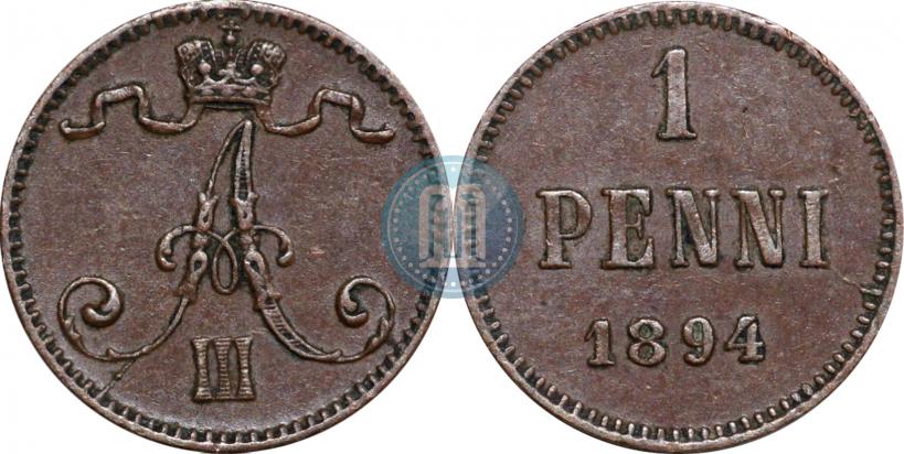 Фото 1 пенни 1894 года  