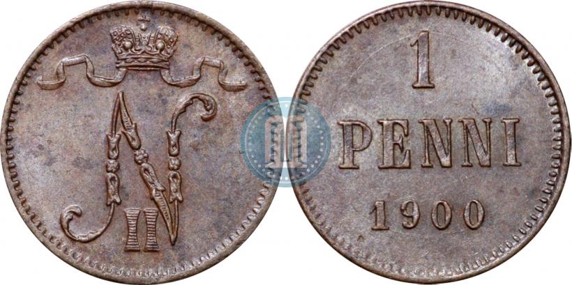 Picture 1 penni 1900 year  