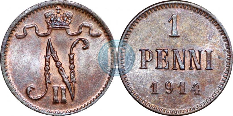 Фото 1 пенни 1914 года  