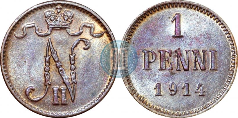 Фото 1 пенни 1915 года  
