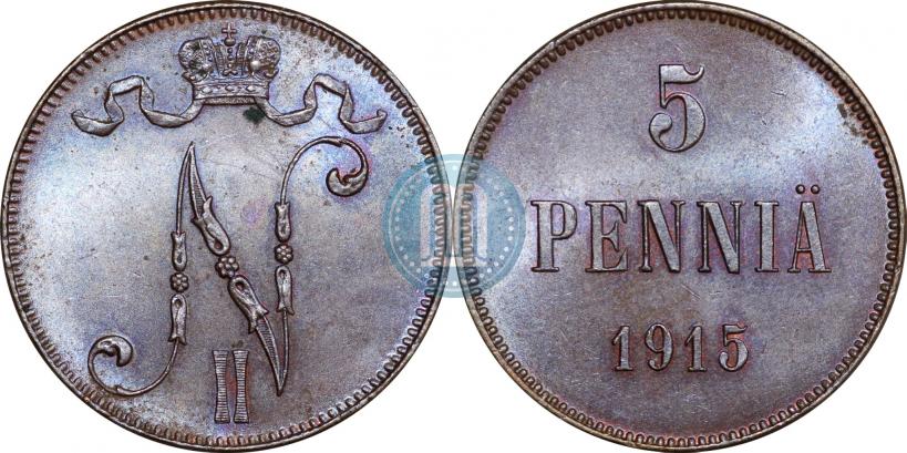 Фото 5 пенни 1915 года  
