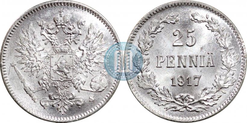 Фото 25 пенни 1917 года S 