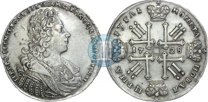 Фото 1 рубль 1728 года  "Тип 1728"