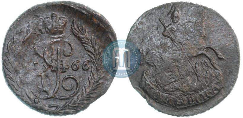 Фото Полушка 1766 года ЕМ 