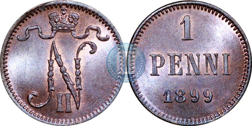 Фото 1 пенни 1899 года  