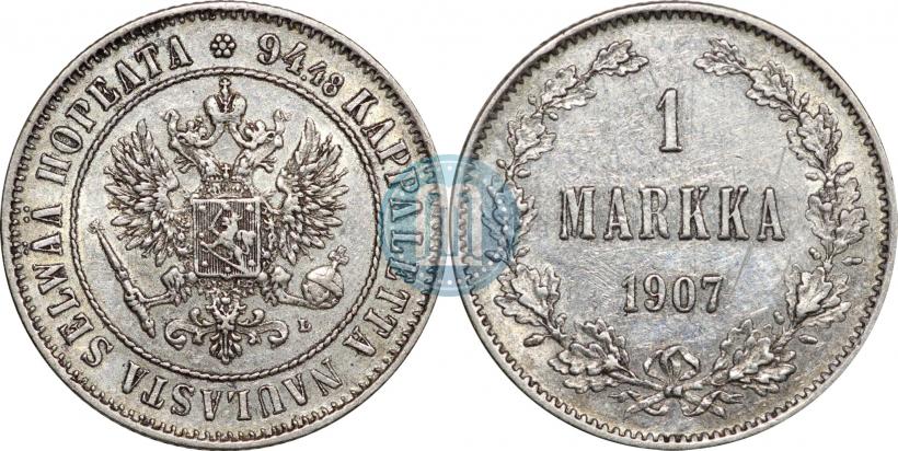 Picture 1 markka 1907 year L 