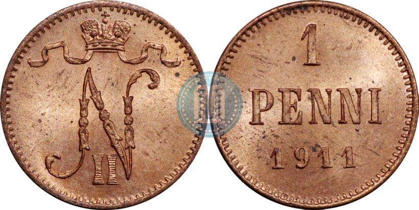 Picture 1 penni 1911 year  