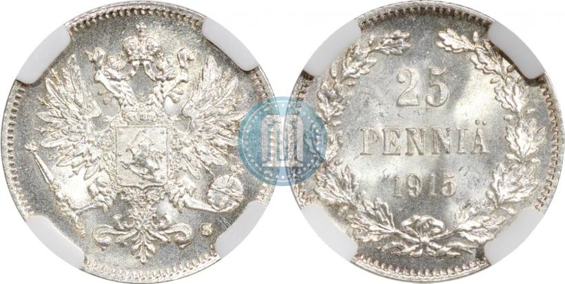 Фото 25 пенни 1915 года S 