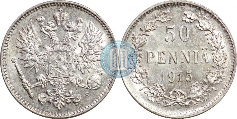 Фото 50 пенни 1915 года S 