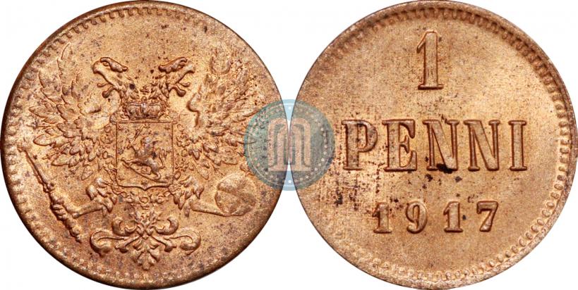 Picture 1 penni 1917 year  