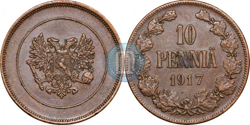 Picture 10 pennia 1917 year  