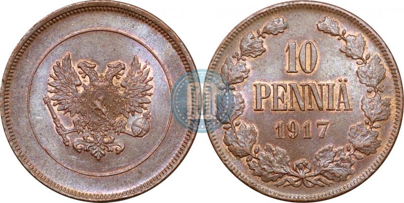 Picture 10 pennia 1917 year  