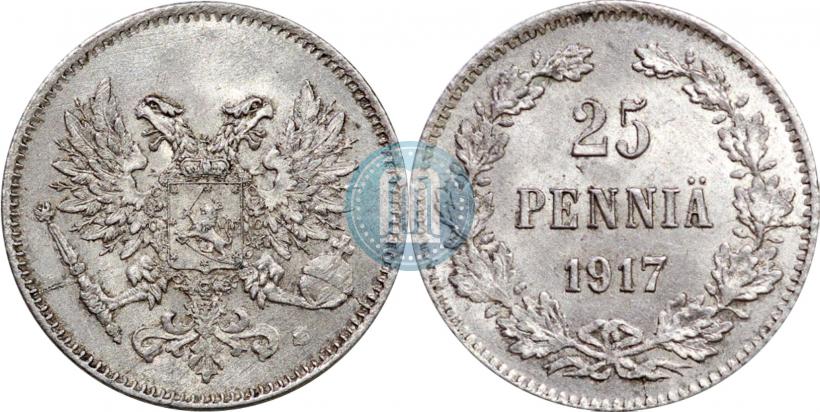 Фото 25 пенни 1917 года S 