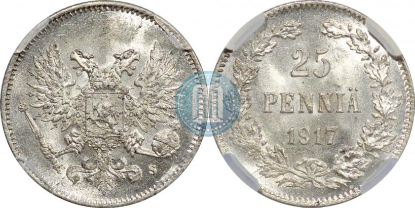 Фото 25 пенни 1917 года S 