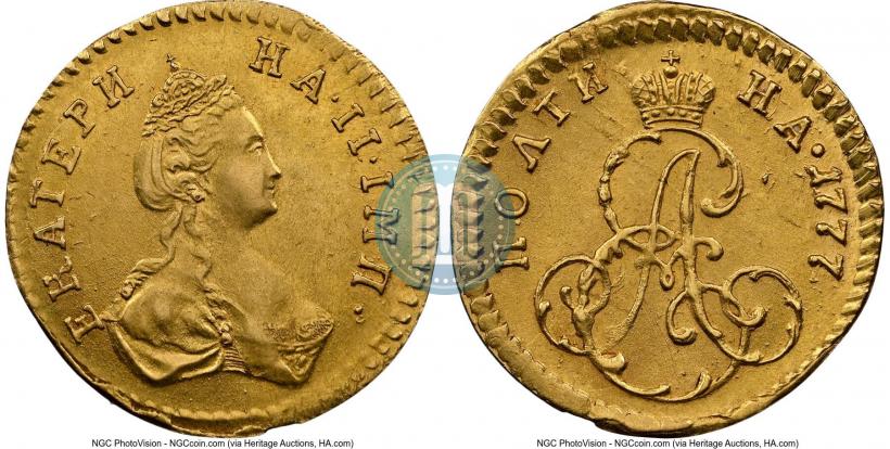 Фото Полтина 1777 года  