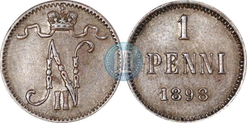 Picture 1 penni 1898 year  