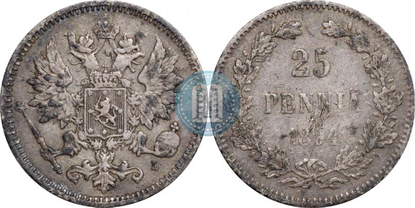 Picture 25 pennia 1894 year L 