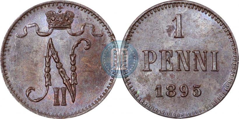 Фото 1 пенни 1895 года  