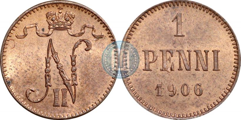 Picture 1 penni 1906 year  