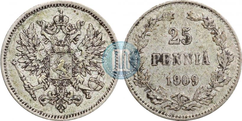 Фото 25 пенни 1909 года L 