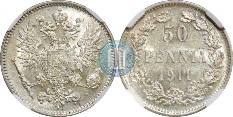 Picture 50 pennia 1911 year L 