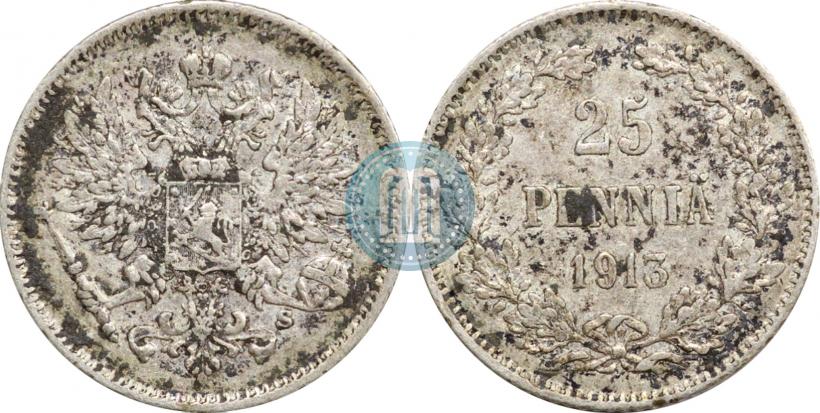 Picture 25 pennia 1913 year S 
