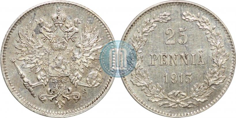 Фото 25 пенни 1913 года S 